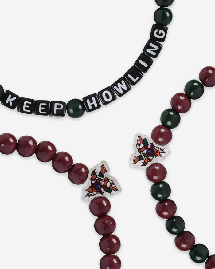 Arizona Coyotes 3 Pack Beaded Friendship Bracelet FOCO - FOCO.com