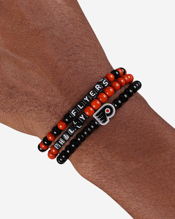 Philadelphia Flyers 3 Pack Beaded Friendship Bracelet FOCO - FOCO.com