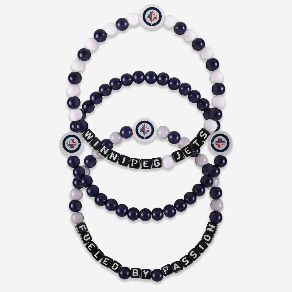 Winnipeg Jets 3 Pack Beaded Friendship Bracelet FOCO - FOCO.com