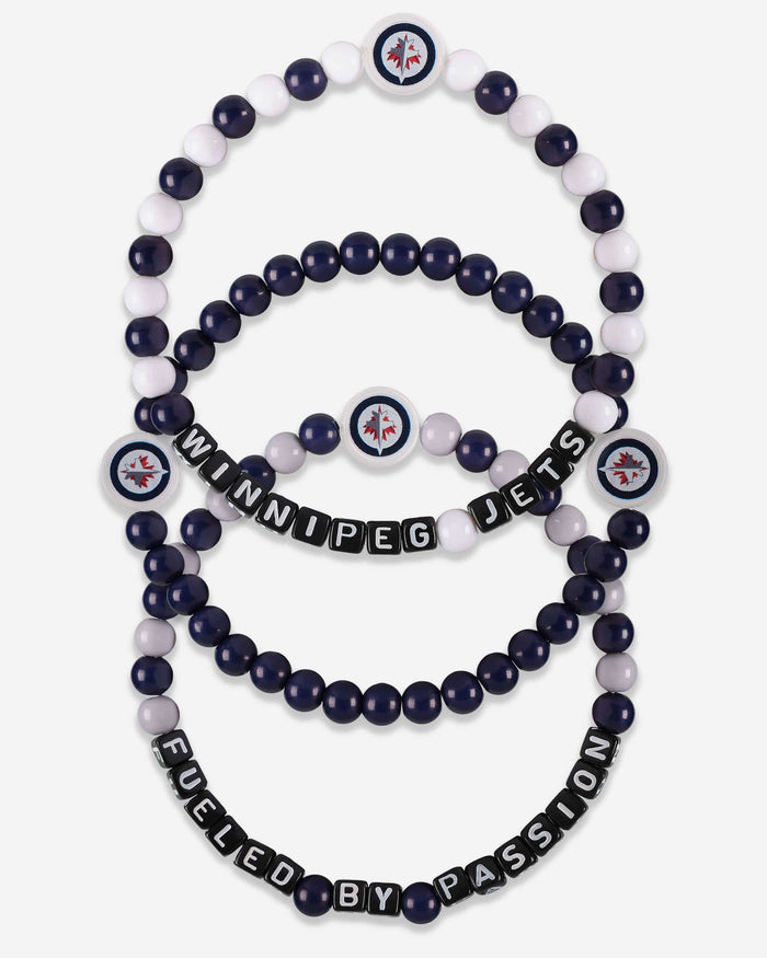 Winnipeg Jets 3 Pack Beaded Friendship Bracelet FOCO - FOCO.com