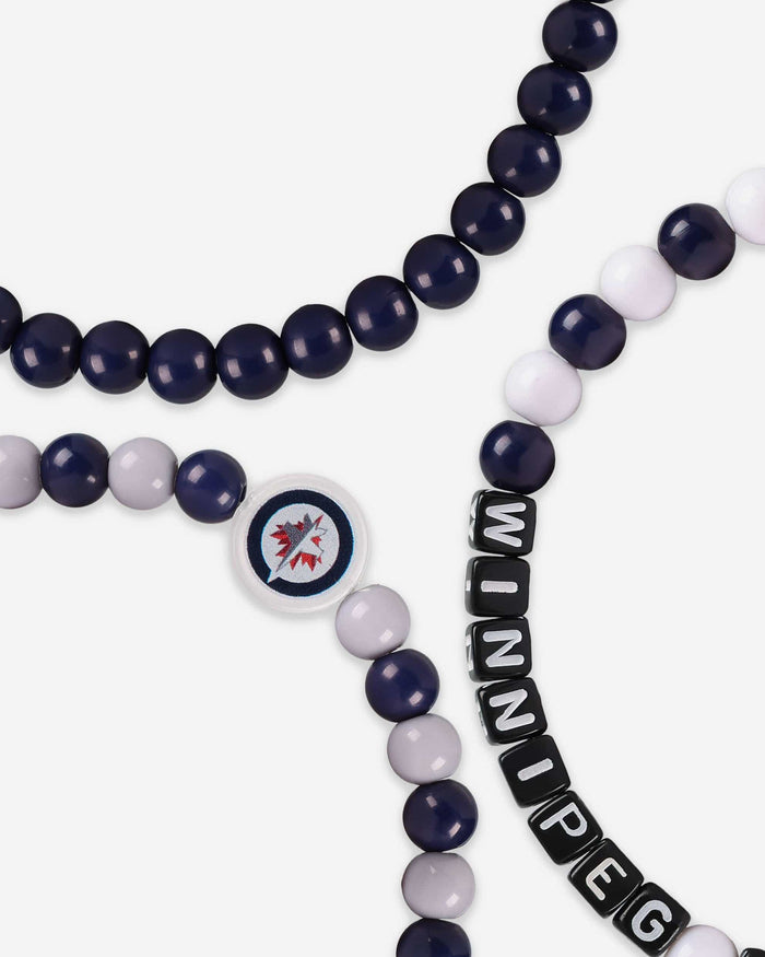 Winnipeg Jets 3 Pack Beaded Friendship Bracelet FOCO - FOCO.com