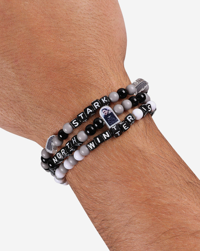 Game of Thrones™ House Stark 3 Pack Beaded Friendship Bracelet FOCO - FOCO.com