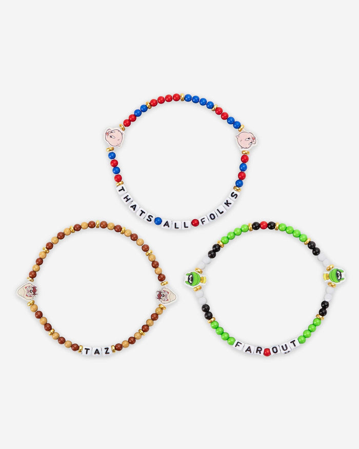 Porky Pig & Tasmanian Devil & Marvin the Martian Looney Tunes 3 Pack Friendship Bracelet FOCO - FOCO.com