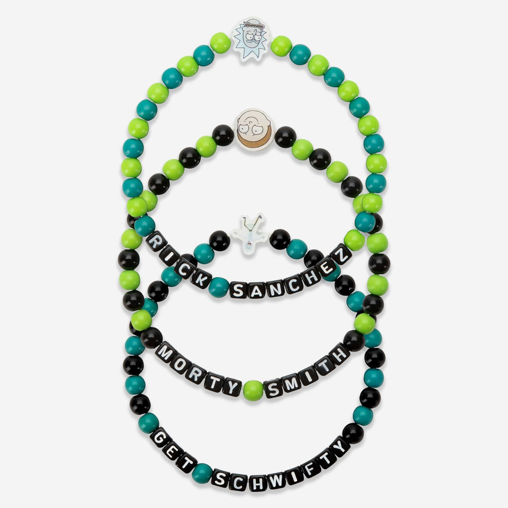 Rick Sanchez & Morty Smith Rick and Morty 3 Pack Beaded Friendship Bracelet FOCO - FOCO.com