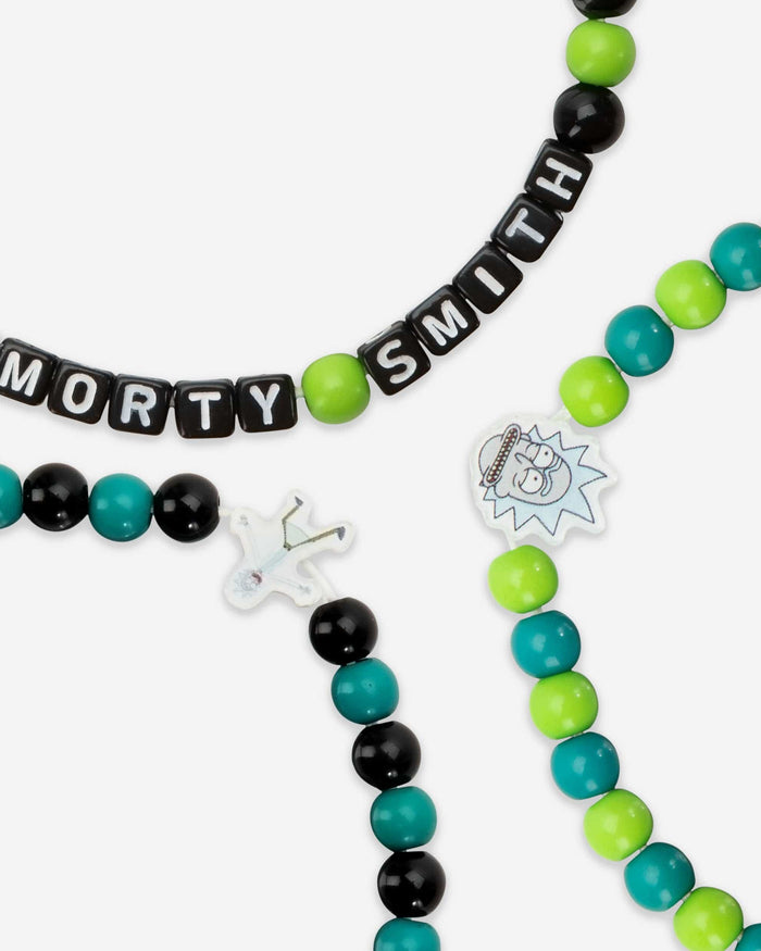 Rick Sanchez & Morty Smith Rick and Morty 3 Pack Beaded Friendship Bracelet FOCO - FOCO.com