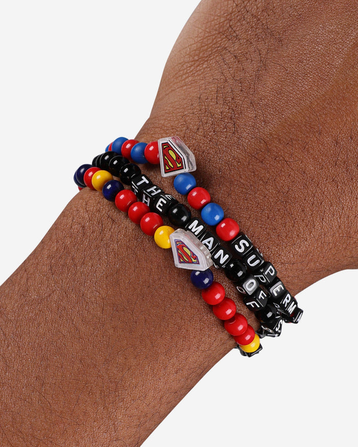 Superman™ DC 3 Pack Beaded Friendship Bracelet FOCO - FOCO.com