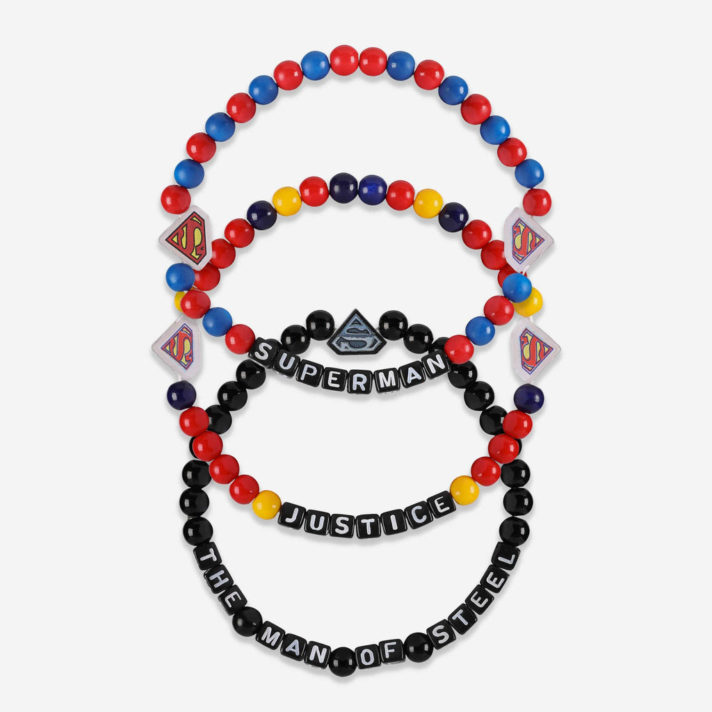 Superman™ DC 3 Pack Beaded Friendship Bracelet FOCO - FOCO.com