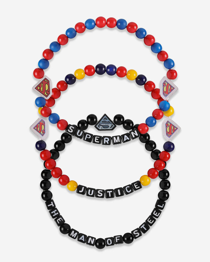 Superman™ DC 3 Pack Beaded Friendship Bracelet FOCO - FOCO.com