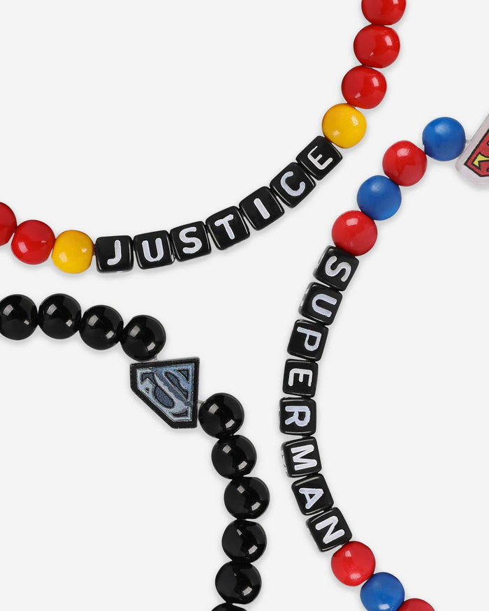 Superman™ DC 3 Pack Beaded Friendship Bracelet FOCO - FOCO.com