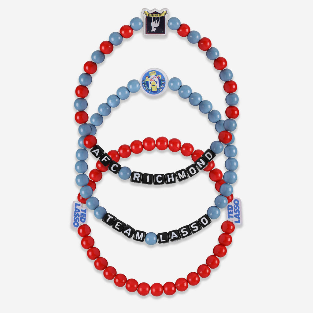 AFC Richmond Ted Lasso™ 3 Pack Beaded Friendship Bracelet FOCO - FOCO.com