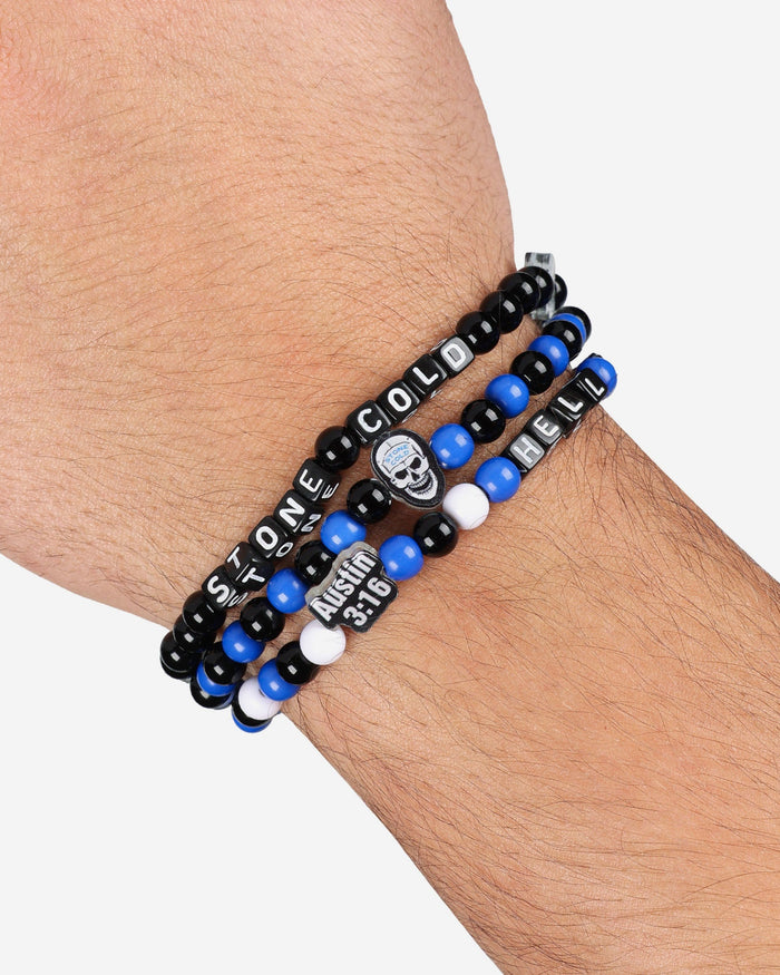 Stone Cold Steve Austin WWE 3 Pack Friendship Bracelet FOCO - FOCO.com