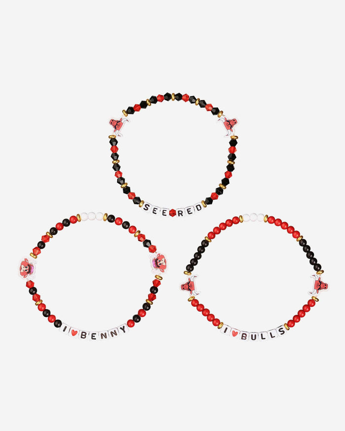 Chicago Bulls 3 Pack Friendship Bracelet FOCO - FOCO.com