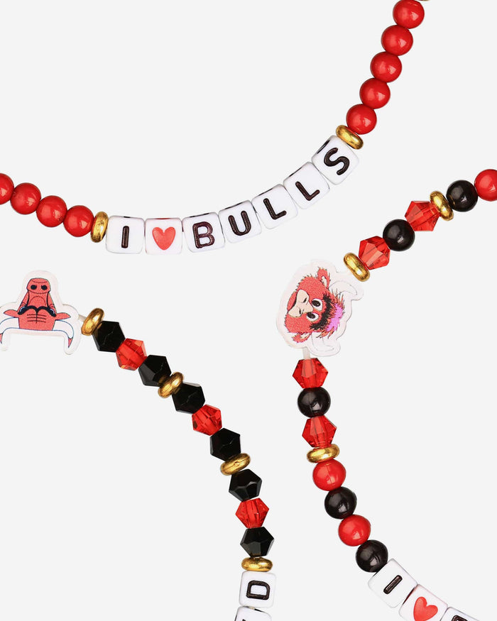 Chicago Bulls 3 Pack Friendship Bracelet FOCO - FOCO.com