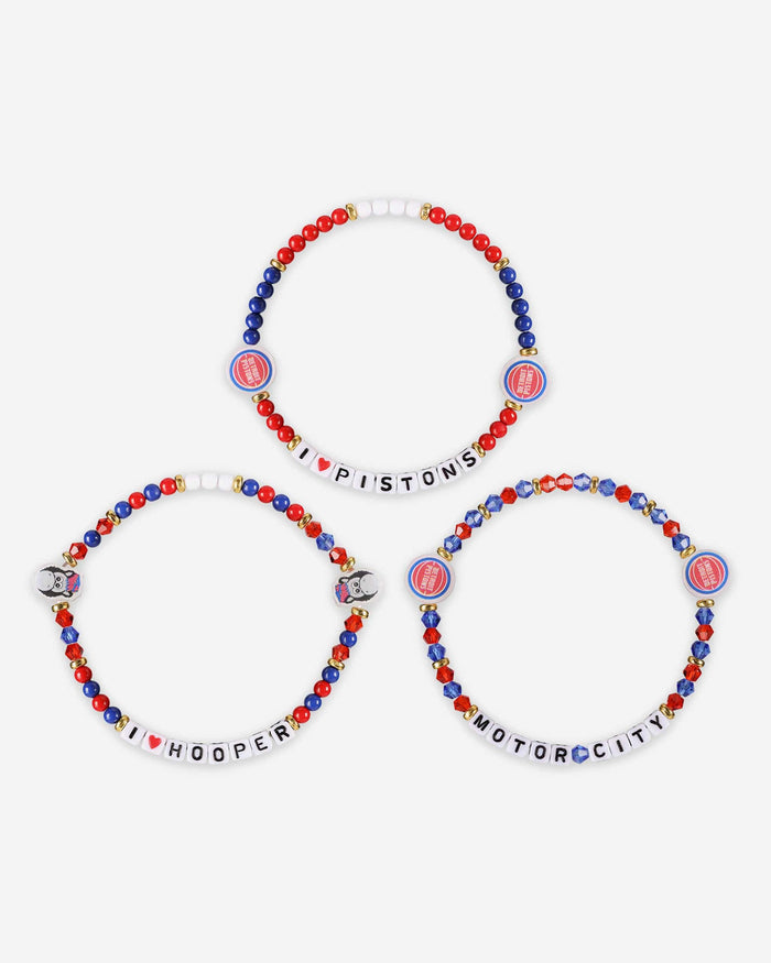 Detroit Pistons 3 Pack Friendship Bracelet FOCO - FOCO.com