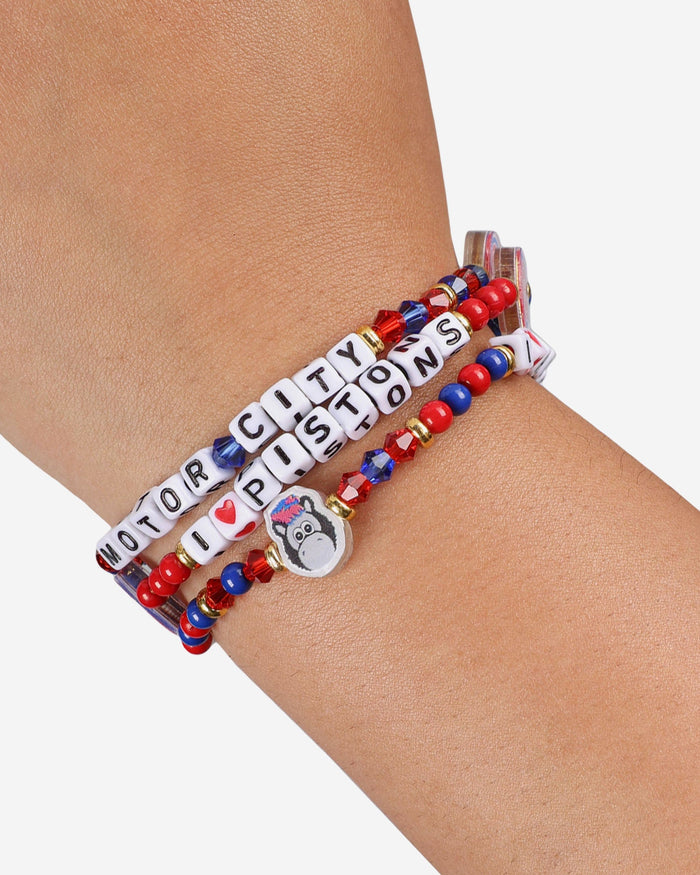 Detroit Pistons 3 Pack Friendship Bracelet FOCO - FOCO.com