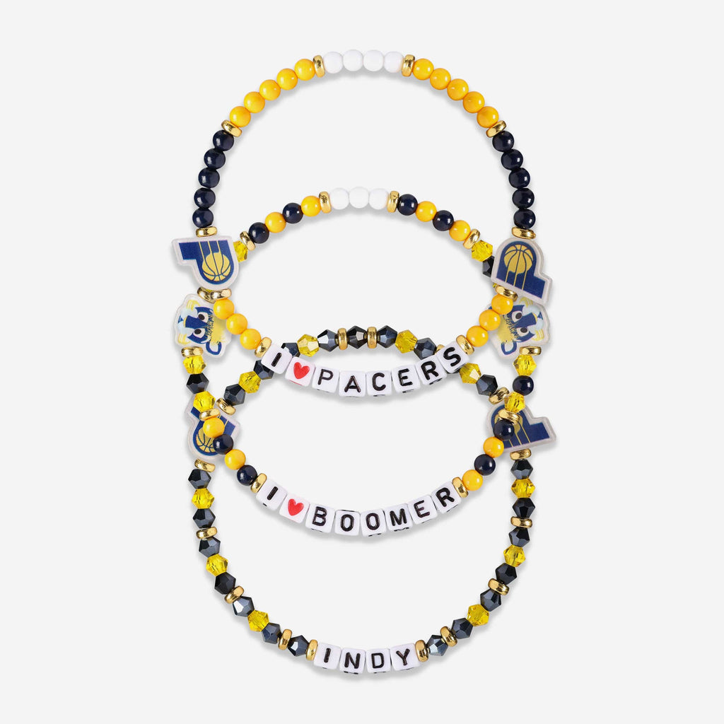 Indiana Pacers 3 Pack Friendship Bracelet FOCO - FOCO.com