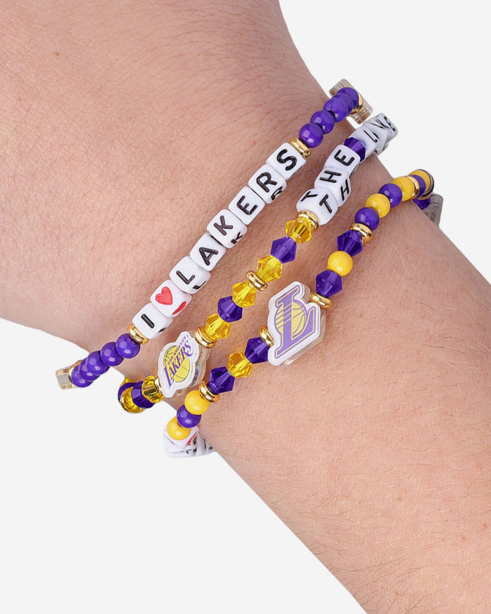 Los Angeles Lakers 3 Pack Friendship Bracelet FOCO - FOCO.com