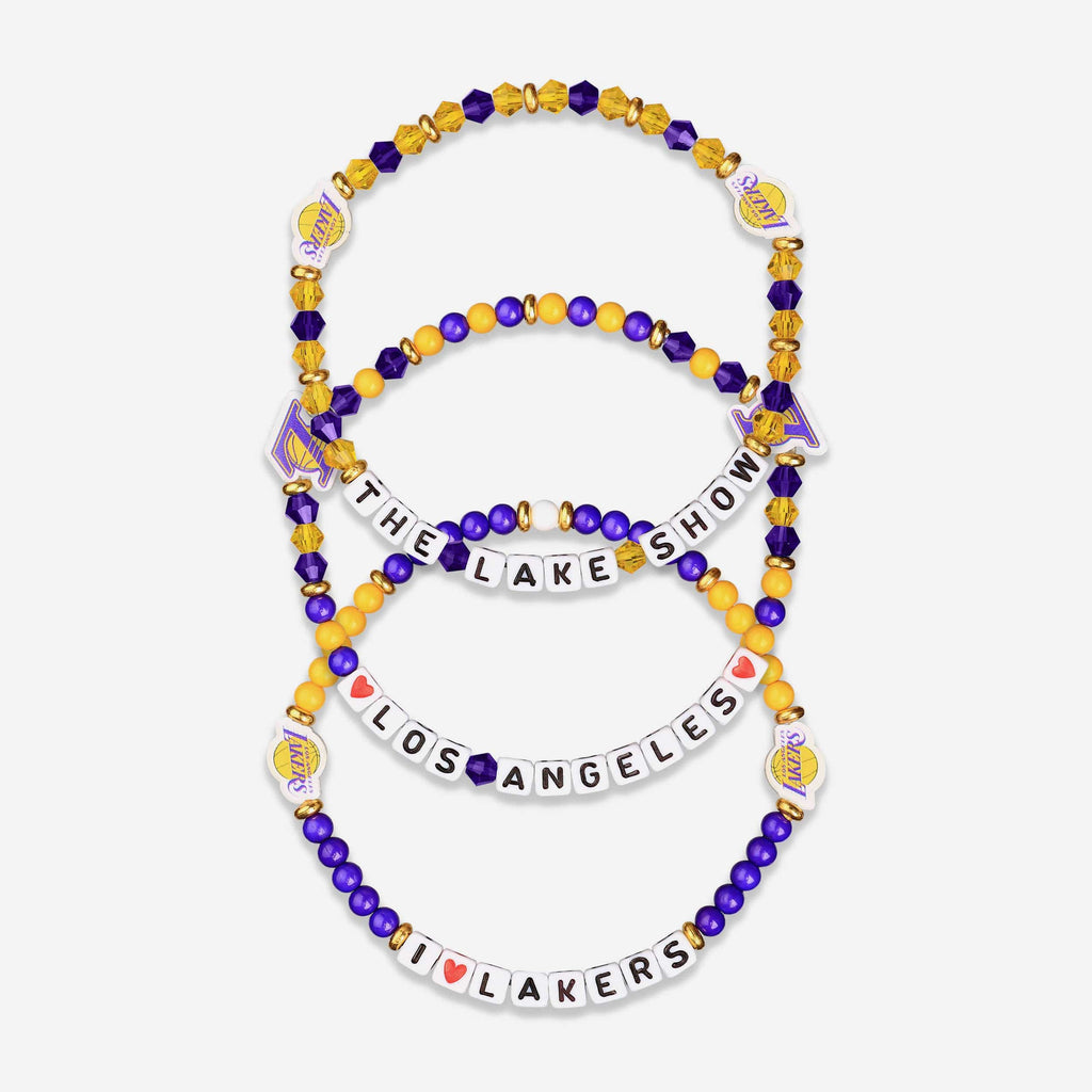 Los Angeles Lakers 3 Pack Friendship Bracelet FOCO - FOCO.com