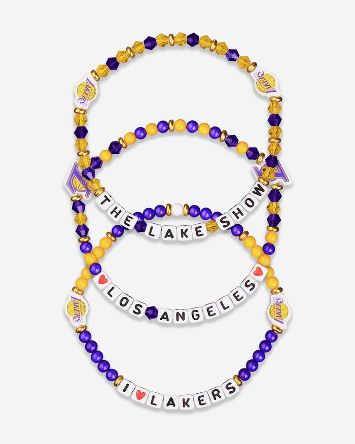 Los Angeles Lakers 3 Pack Friendship Bracelet FOCO - FOCO.com