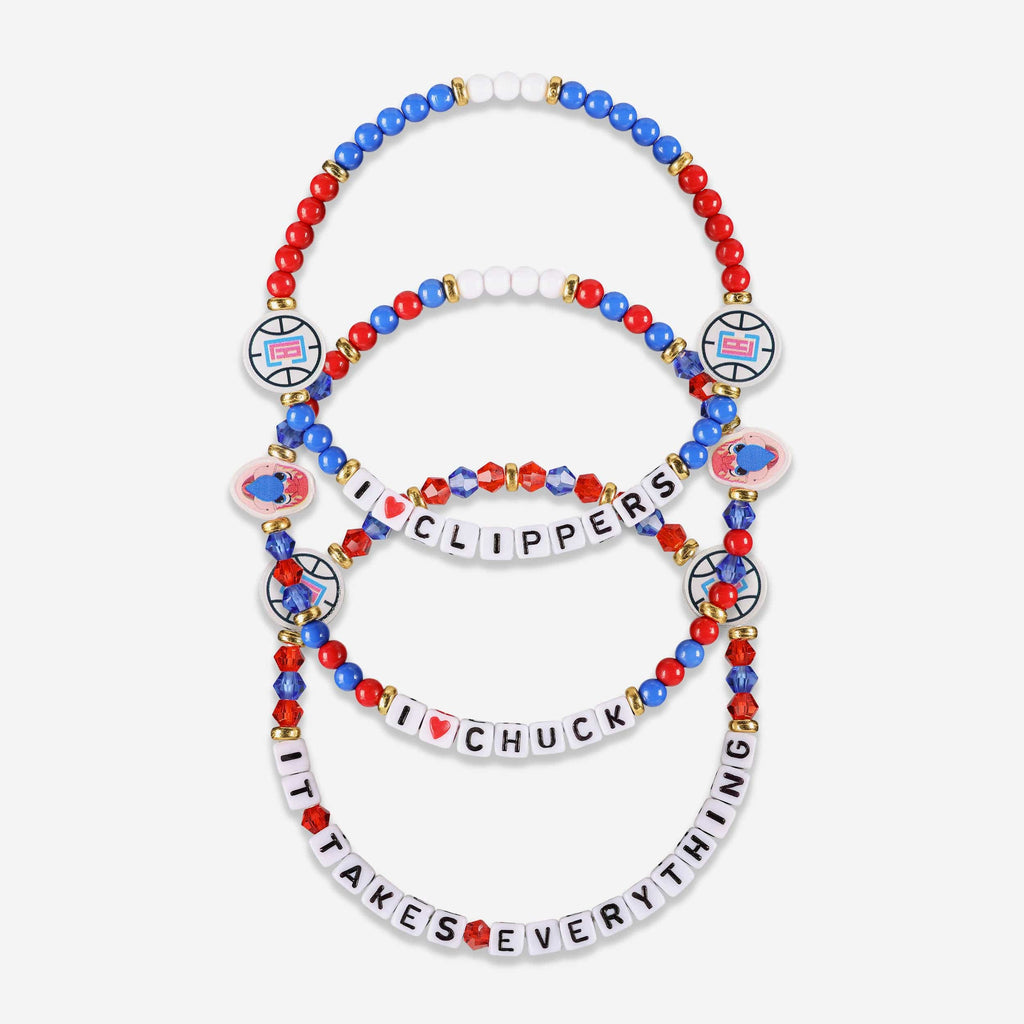 Los Angeles Clippers 3 Pack Friendship Bracelet FOCO - FOCO.com