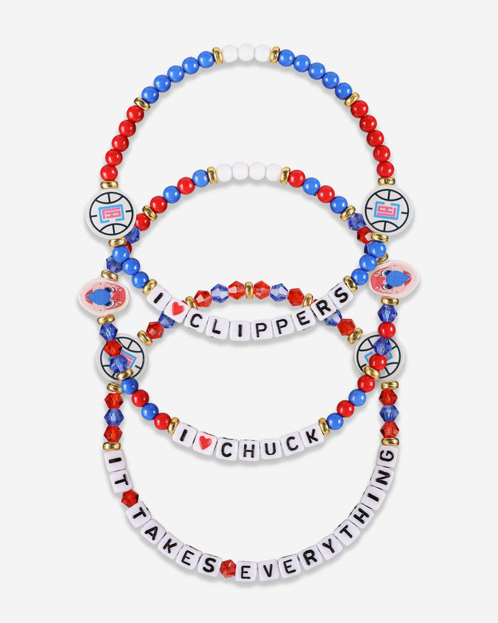 Los Angeles Clippers 3 Pack Friendship Bracelet FOCO - FOCO.com