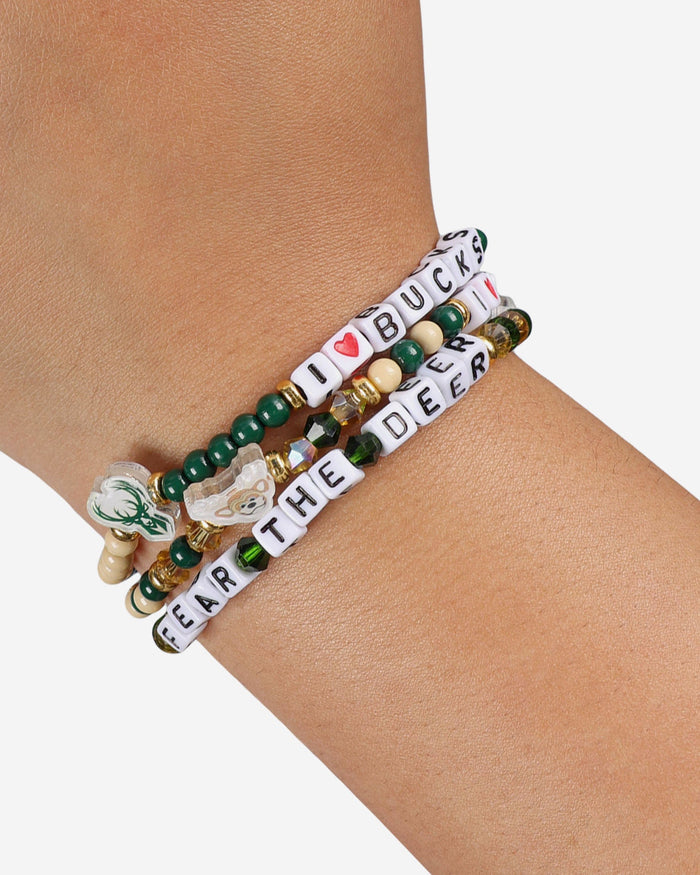 Milwaukee Bucks 3 Pack Friendship Bracelet FOCO - FOCO.com