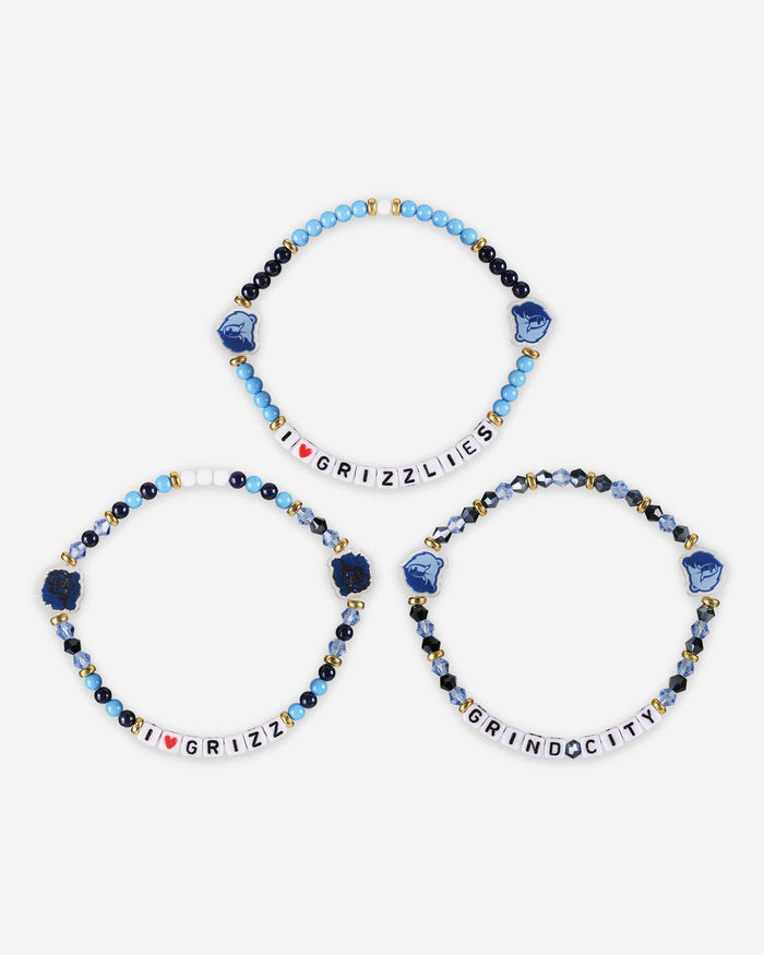 Memphis Grizzlies 3 Pack Friendship Bracelet FOCO - FOCO.com