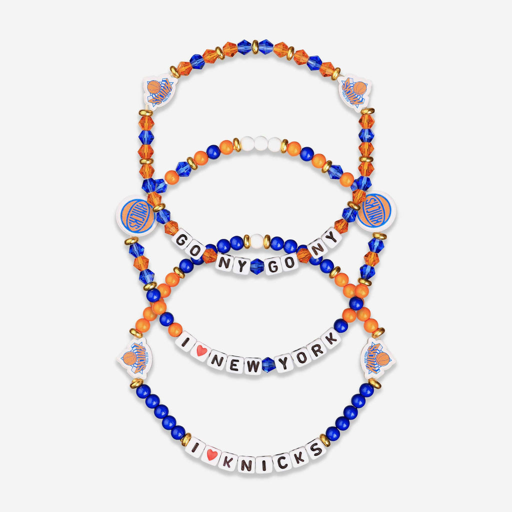 New York Knicks 3 Pack Friendship Bracelet FOCO - FOCO.com