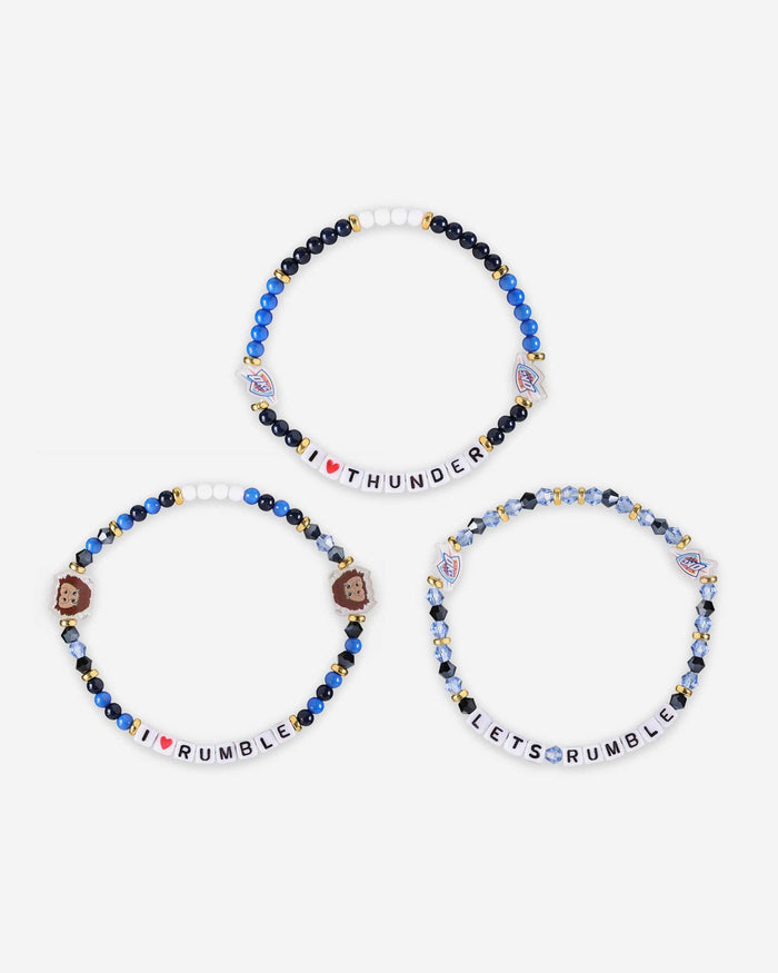 Oklahoma City Thunder 3 Pack Friendship Bracelet FOCO - FOCO.com