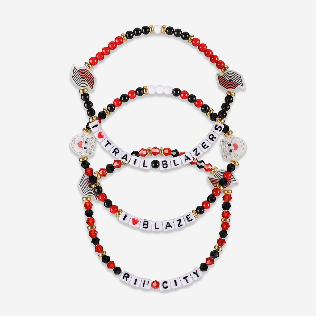 Portland Trail Blazers 3 Pack Friendship Bracelet FOCO - FOCO.com