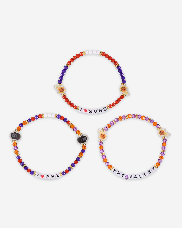 Phoenix Suns 3 Pack Friendship Bracelet FOCO - FOCO.com