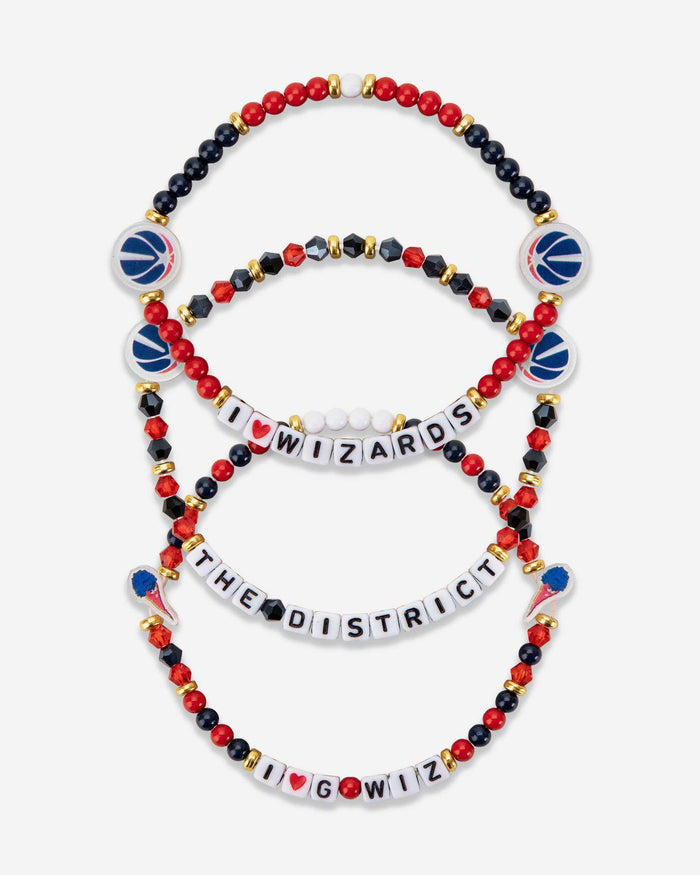 Washington Wizards 3 Pack Friendship Bracelet FOCO - FOCO.com