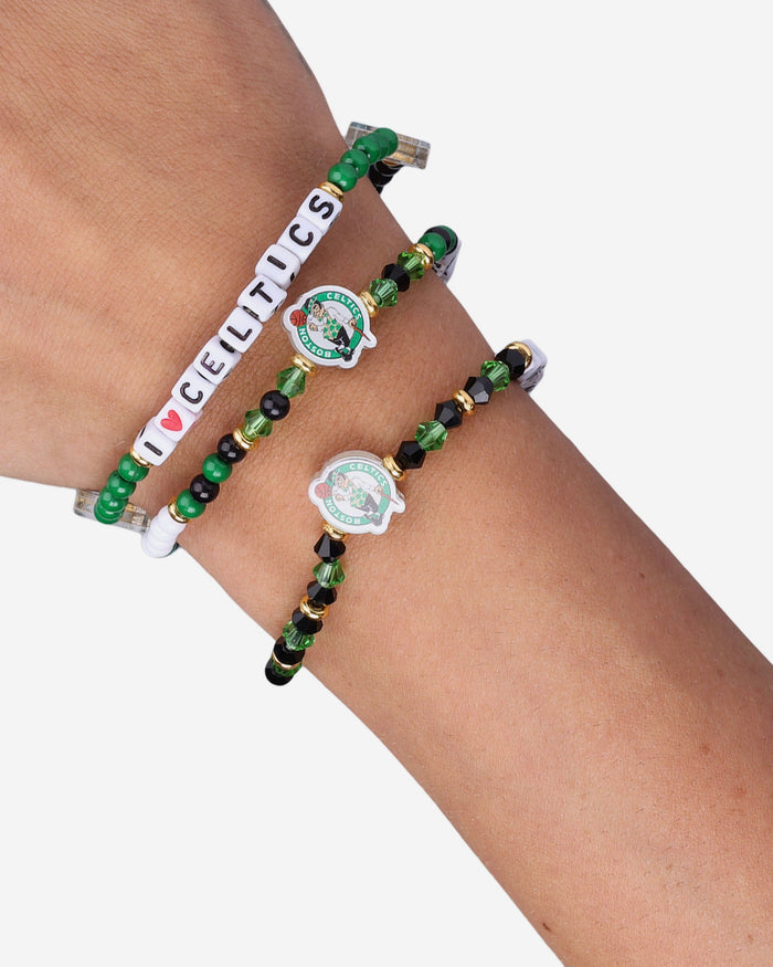 Jayson Tatum & Kristaps Porzingis Boston Celtics 3 Pack Player Friendship Bracelet FOCO - FOCO.com