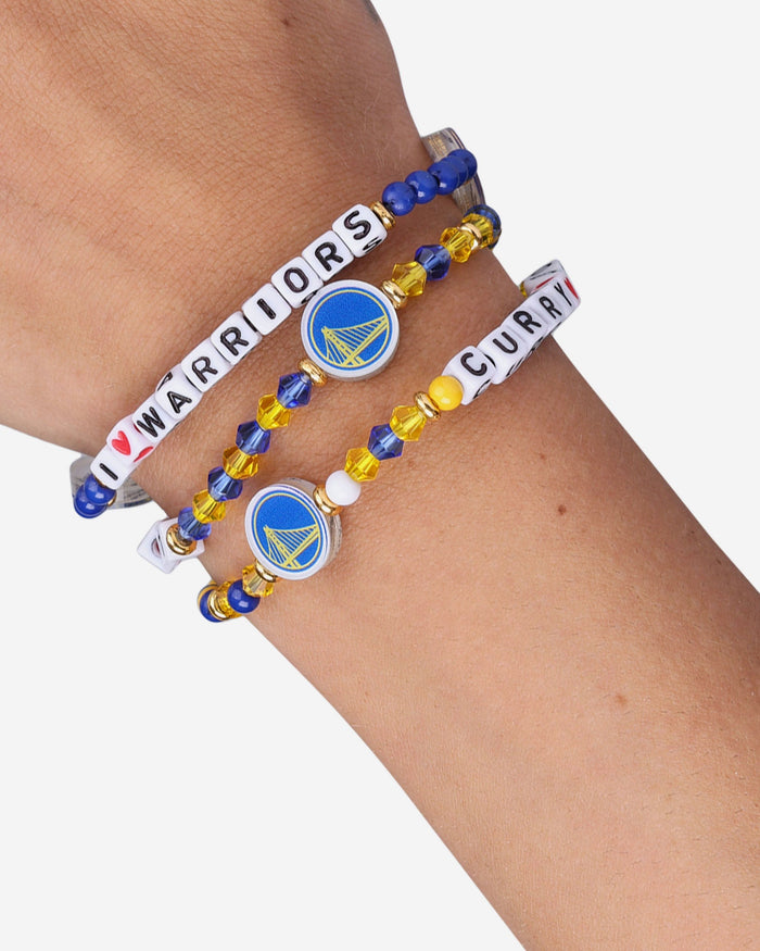 Steph Curry & Klay Thompson Golden State Warriors 3 Pack Player Friendship Bracelet FOCO - FOCO.com