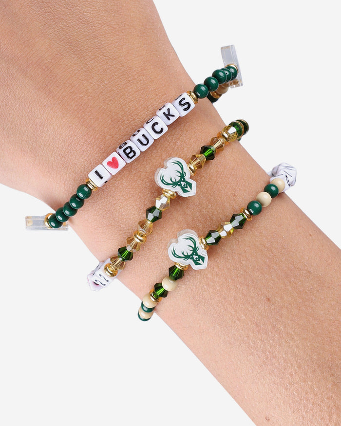 Giannis Antetokounmpo Milwaukee Bucks 3 Pack Player Friendship Bracelet FOCO - FOCO.com