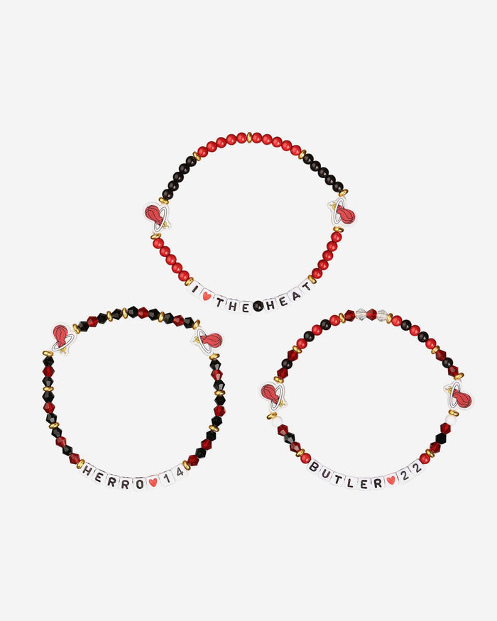 Jimmy Butler & Tyler Herro Miami Heat 3 Pack Player Friendship Bracelet FOCO - FOCO.com