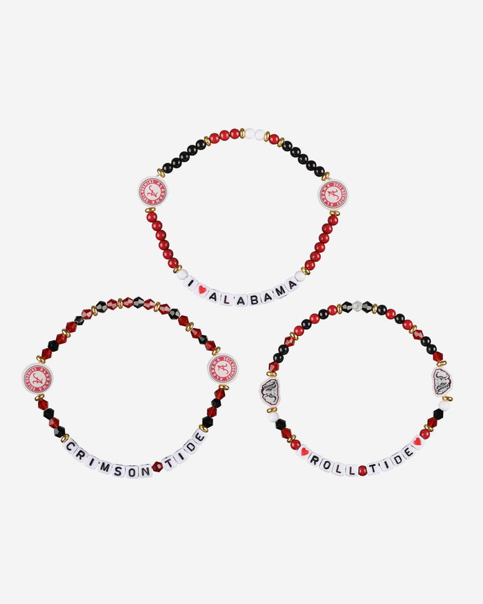 Alabama Crimson Tide 3 Pack Friendship Bracelet FOCO - FOCO.com