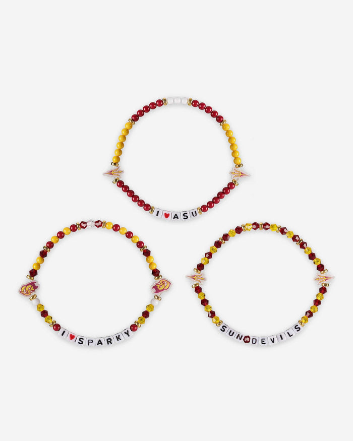 Arizona State Sun Devils 3 Pack Friendship Bracelet FOCO - FOCO.com