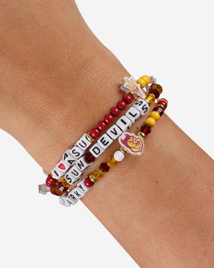 Arizona State Sun Devils 3 Pack Friendship Bracelet FOCO - FOCO.com