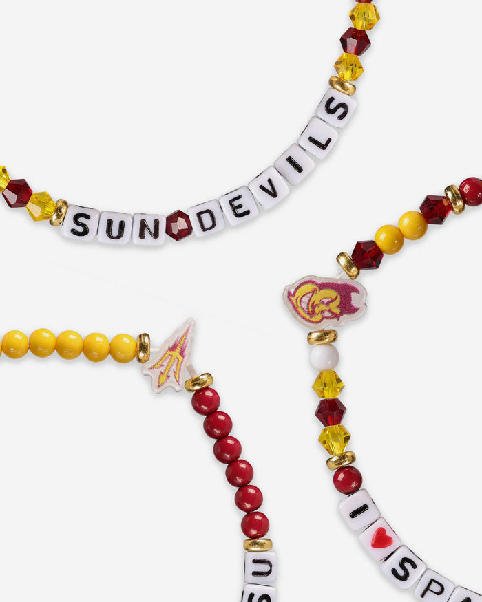 Arizona State Sun Devils 3 Pack Friendship Bracelet FOCO - FOCO.com