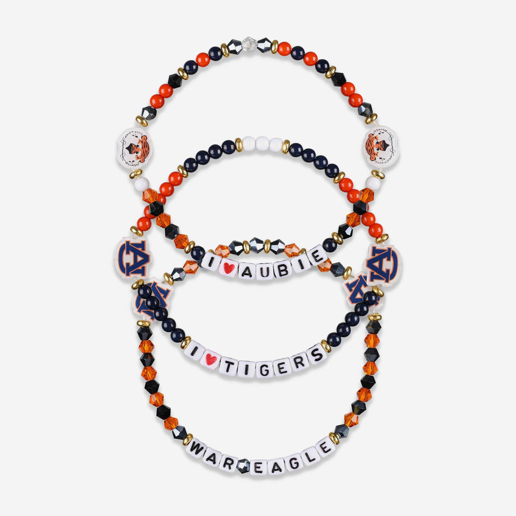 Auburn Tigers 3 Pack Friendship Bracelet FOCO - FOCO.com