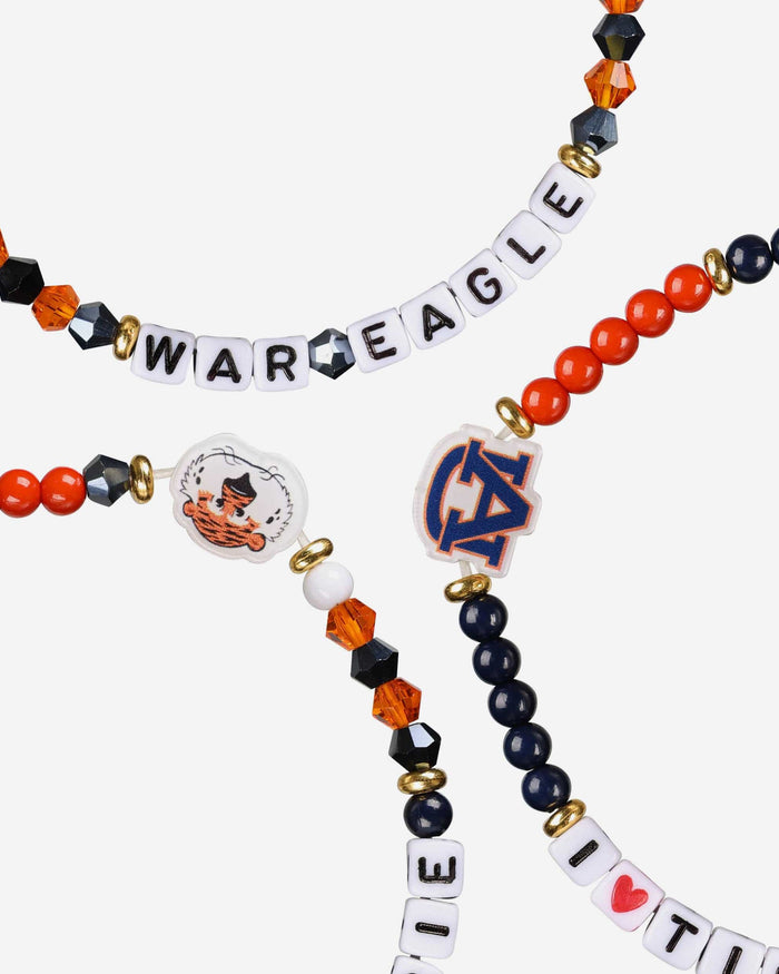 Auburn Tigers 3 Pack Friendship Bracelet FOCO - FOCO.com