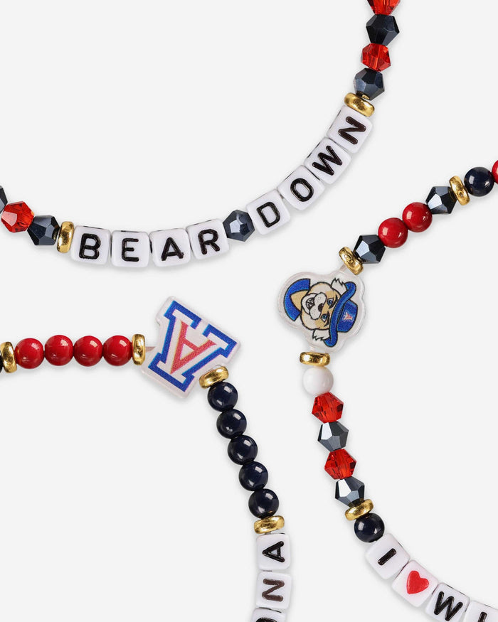 Arizona Wildcats 3 Pack Friendship Bracelet FOCO - FOCO.com