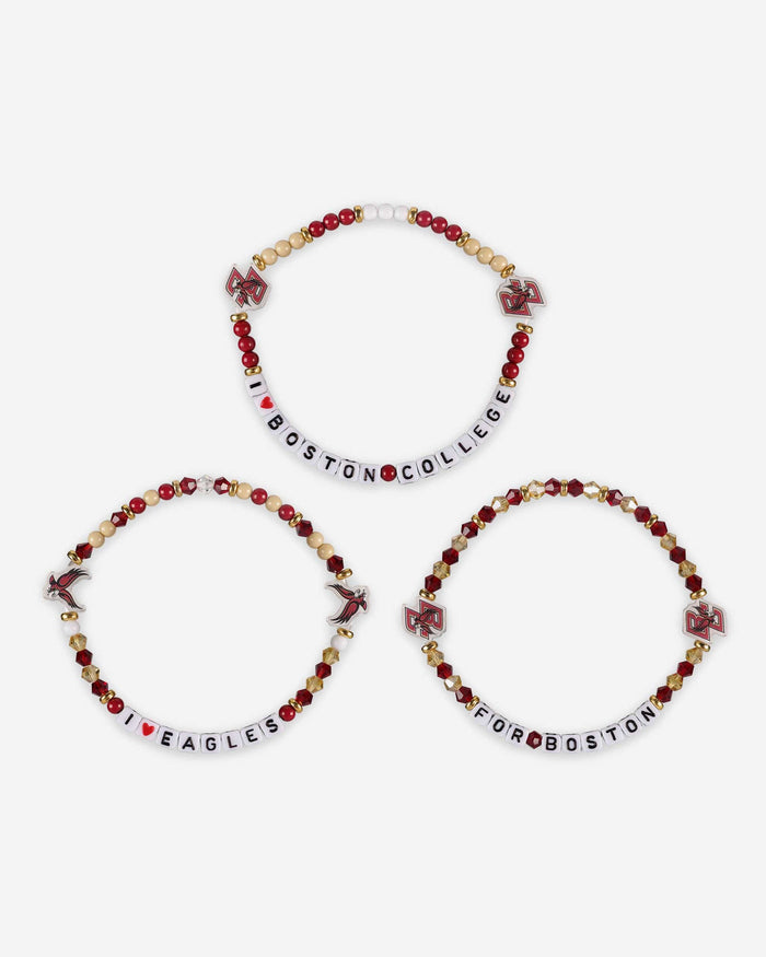 Boston College Eagles 3 Pack Friendship Bracelet FOCO - FOCO.com