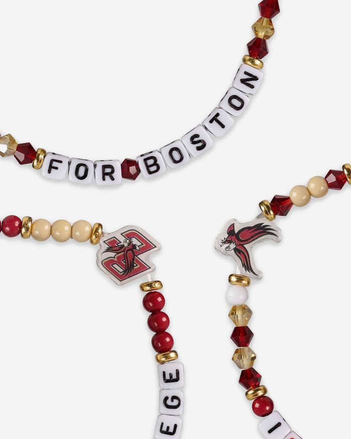 Boston College Eagles 3 Pack Friendship Bracelet FOCO - FOCO.com