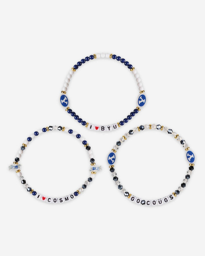 BYU Cougars 3 Pack Friendship Bracelet FOCO - FOCO.com