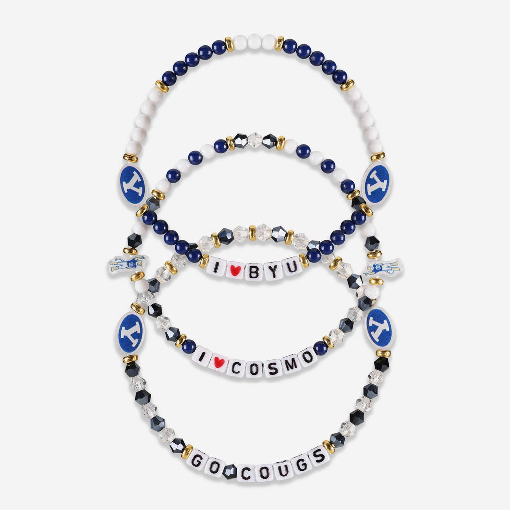 BYU Cougars 3 Pack Friendship Bracelet FOCO - FOCO.com