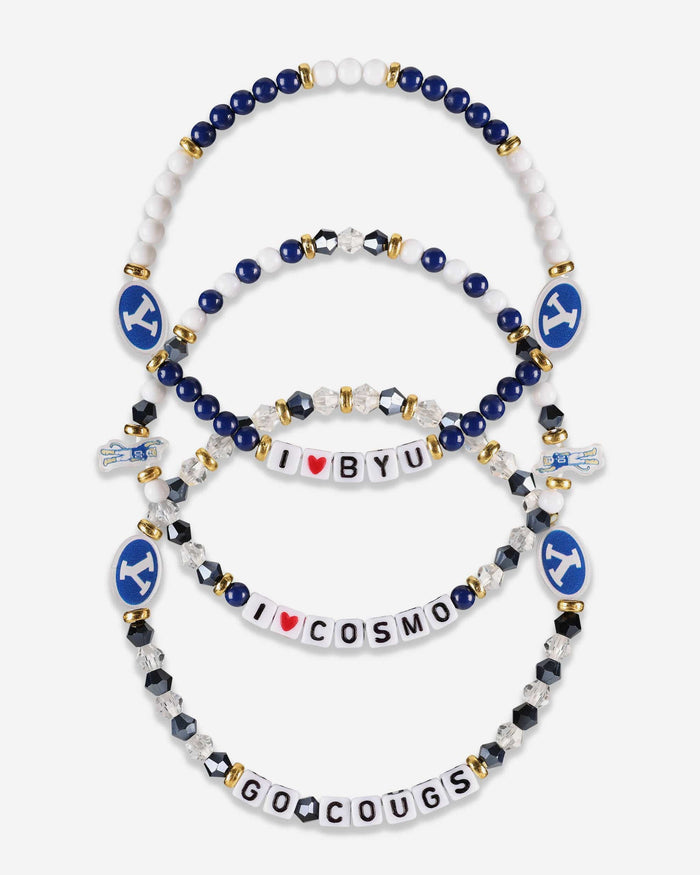 BYU Cougars 3 Pack Friendship Bracelet FOCO - FOCO.com