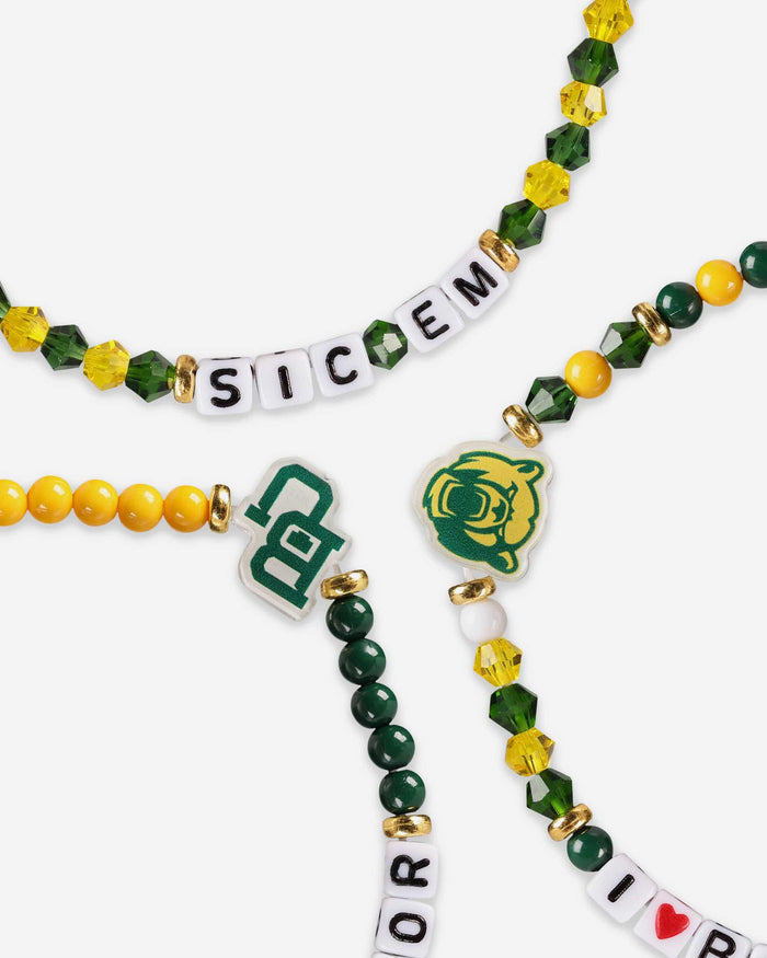 Baylor Bears 3 Pack Friendship Bracelet FOCO - FOCO.com