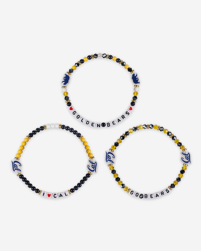 California Bears 3 Pack Friendship Bracelet FOCO - FOCO.com